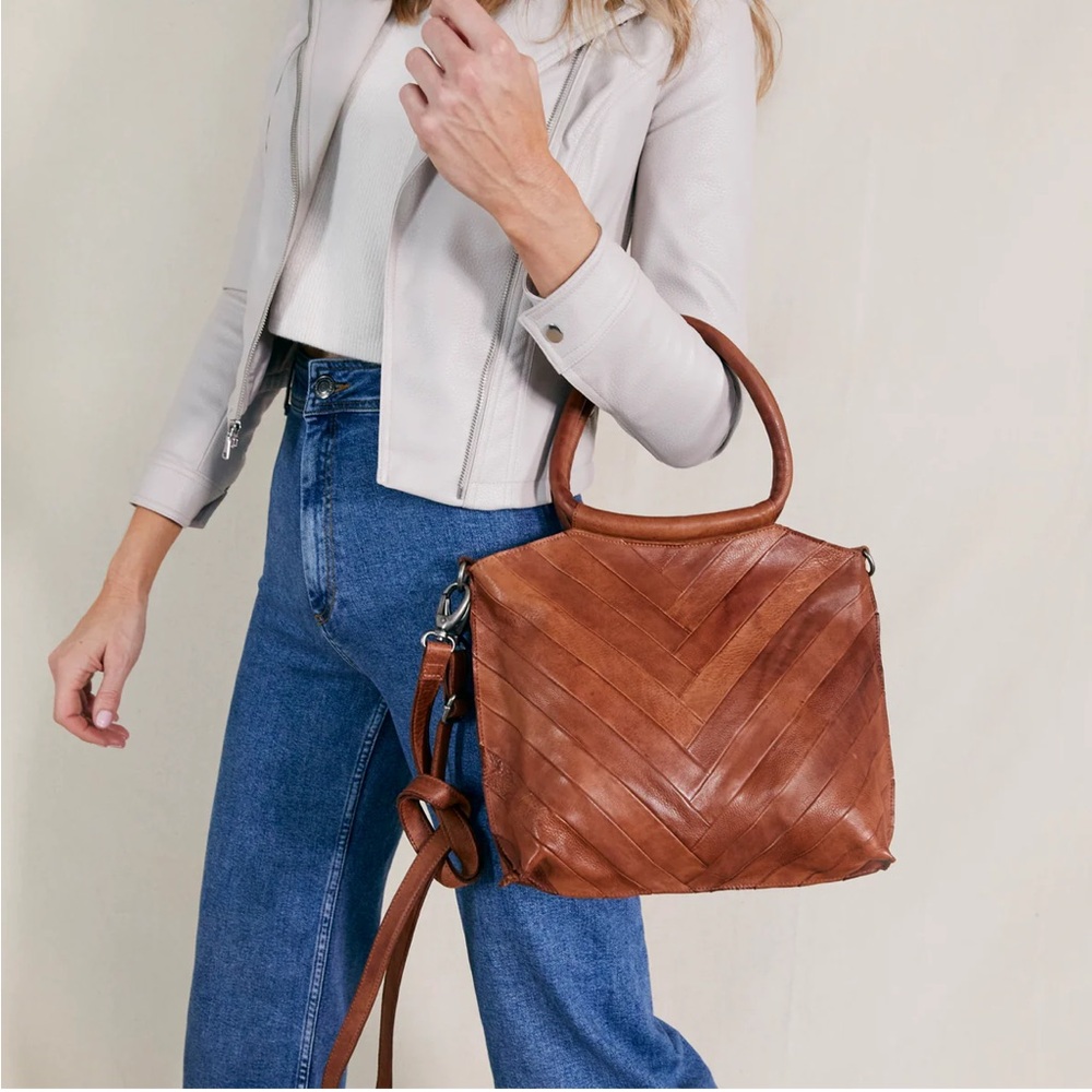 Anthropologie Brown Leather Bag